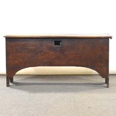 Lot 373 - Oak six plank coffer