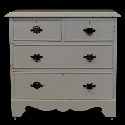 Lot 33 - Victorian painted pine chest of drawers
