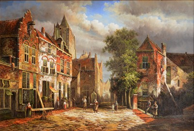 Lot 249 - Contemporary, Dutch street scene