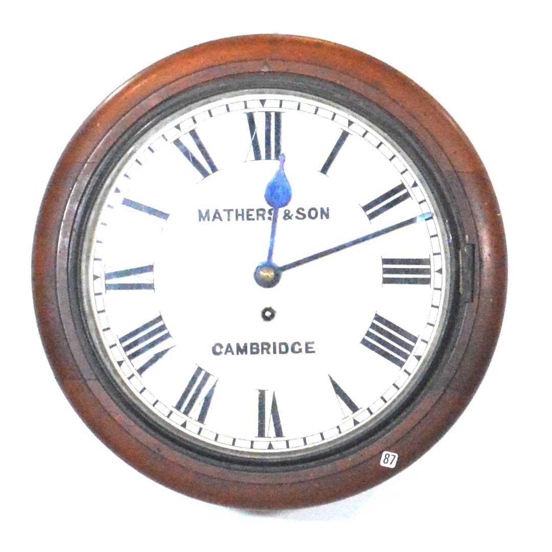 Lot 394 - Victorian wall clock