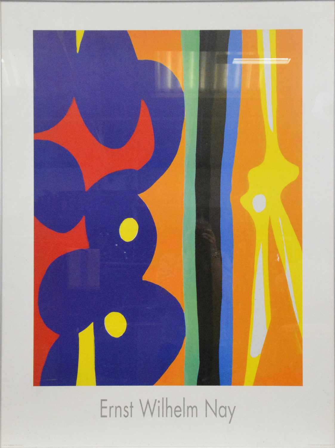 Lot 480 - After Ernst Wilhelm Nay, 'Blaufiguration', poster of 1968 original work