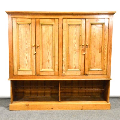 Lot 380 - Pine housekeeper's cupboard