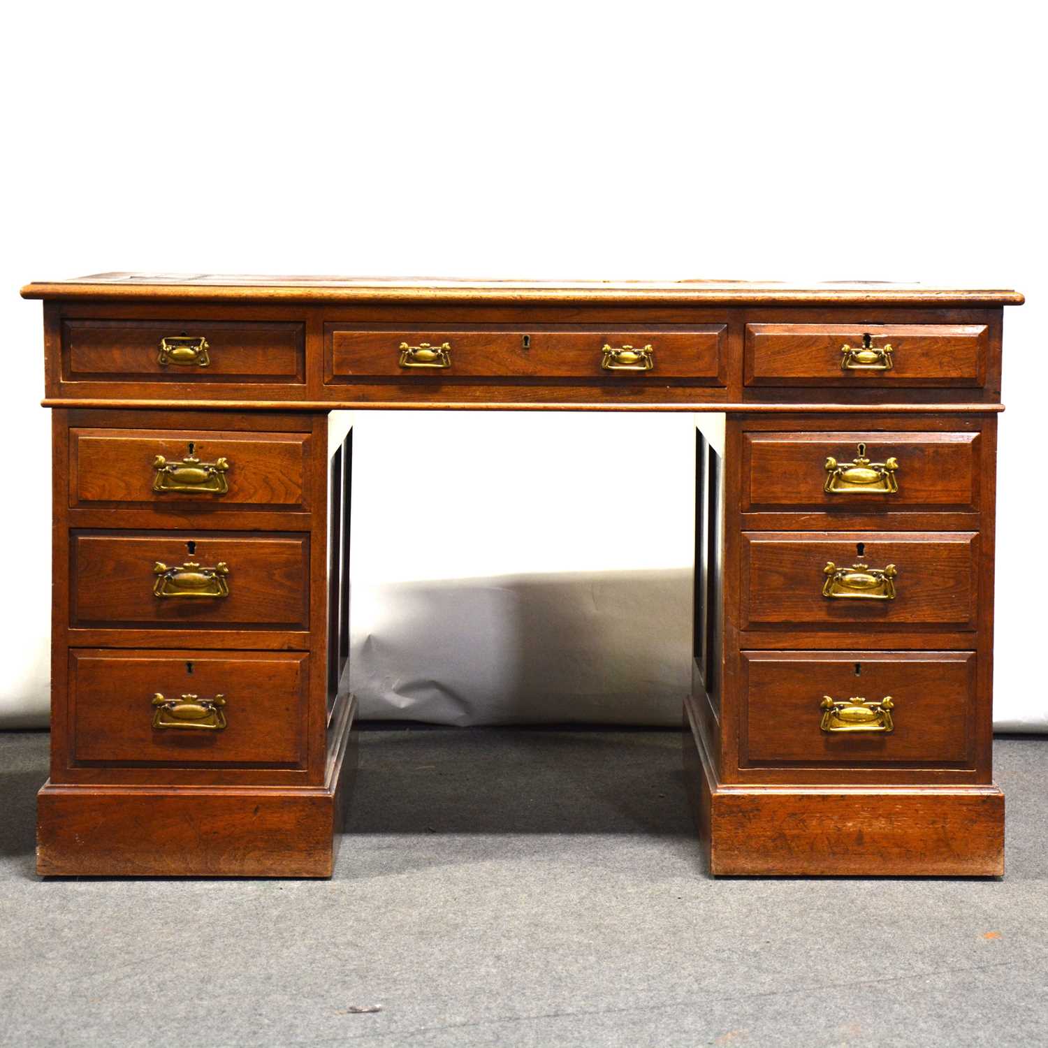 Lot 465 - Victorian mahogany desk,