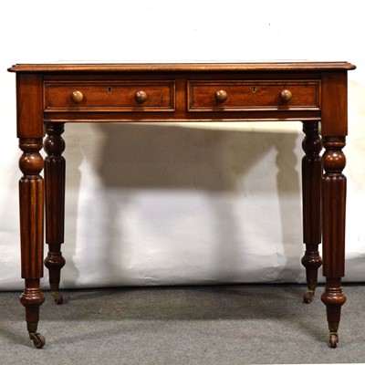 Lot 477 - Victorian mahogany writing table