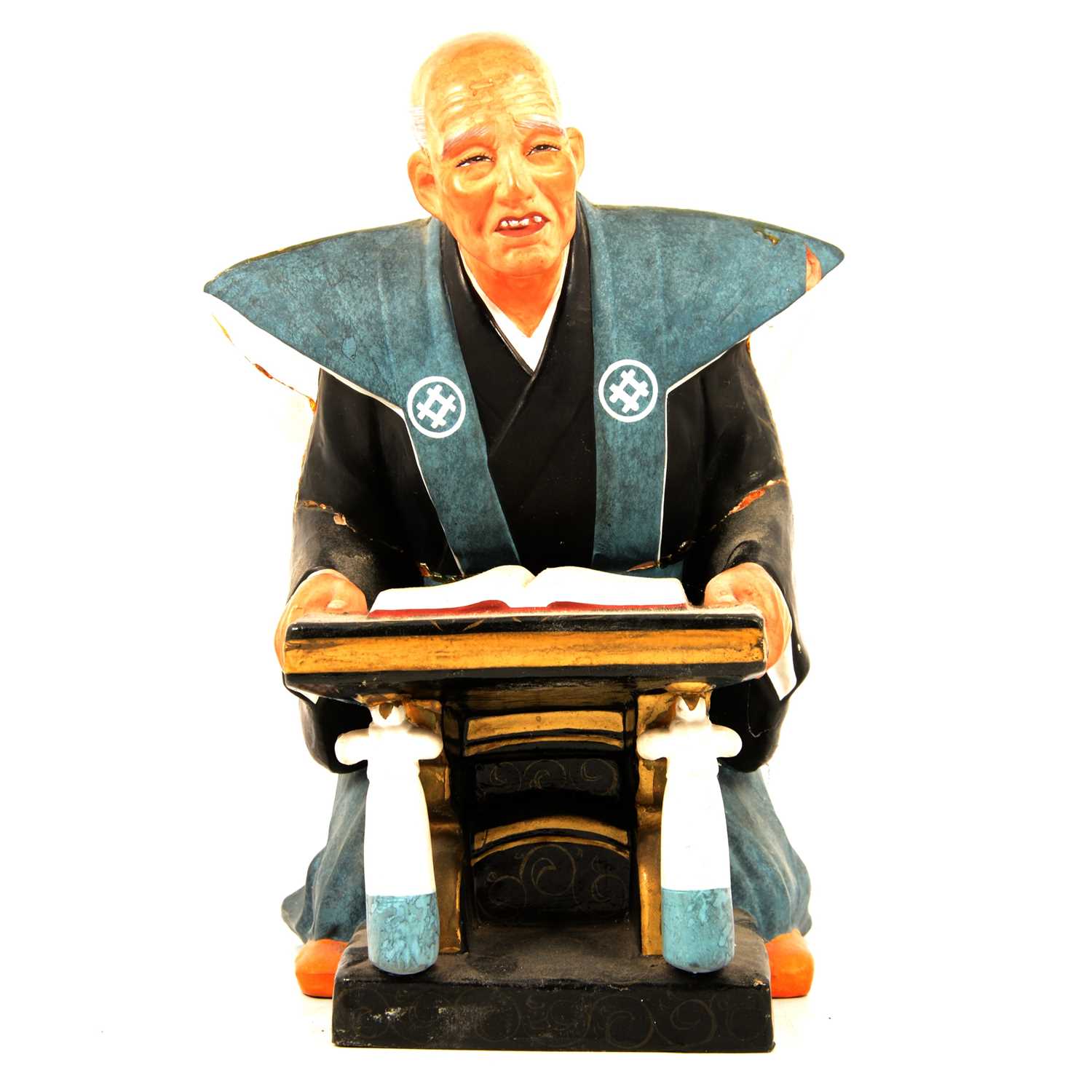 Lot 42 Hakata Urasaki dolls, Scholar,