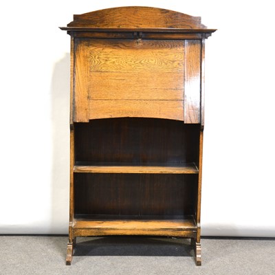 Lot 309 - 1940's oak slimline bookcase