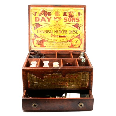 Lot 131 - Day & Sons veterinary medicine chest