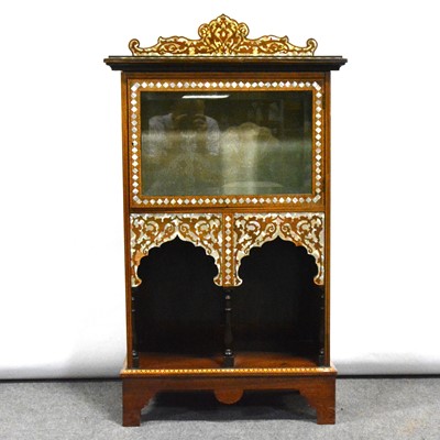 Lot 424 - Anglo-Colonial inlaid rosewood side cabinet