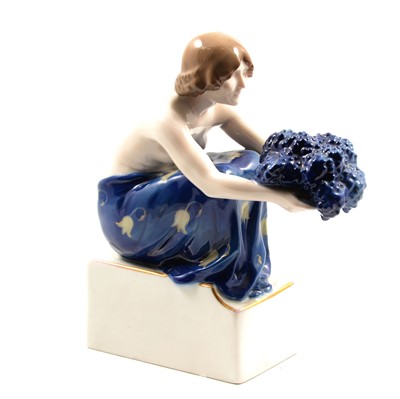 Lot 2 - Rudolf Marcuse for Rosenthal, 'The Grape Carrier' a Secessionist porcelain figure