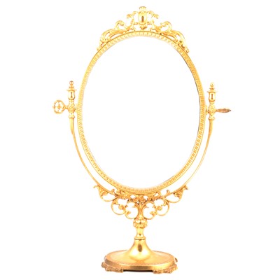 Lot 349 - Brass framed mirror