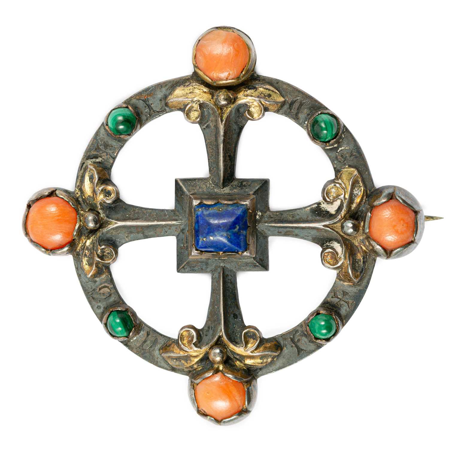 184 - A Victorian Gothic Revival brooch designed by William Burges.