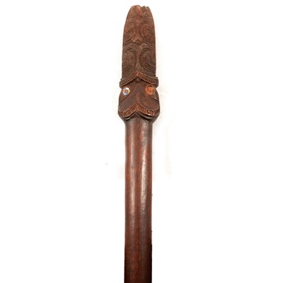 Lot 135 - A New Zealand Maori hardwood Taiaha staff