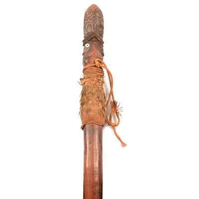 Lot 136 - A New Zealand Maori hardwood Taiaha staff