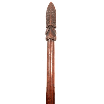 Lot 134 - A New Zealand Maori hardwood Taiaha staff