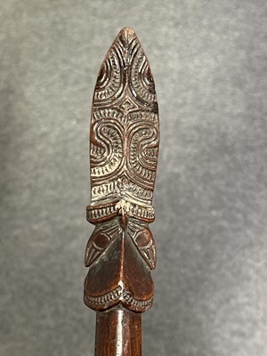 Lot 134 - A New Zealand Maori hardwood Taiaha staff