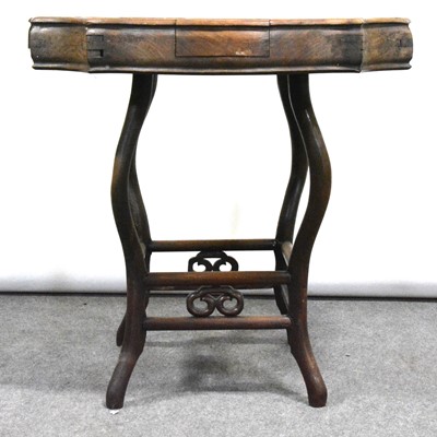 Lot 411 - Chinese hardwood table