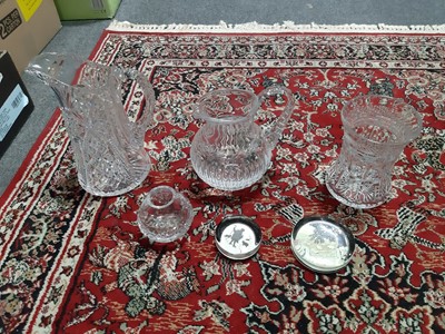 Lot 47 - Small quantity of cut and coloured glassware