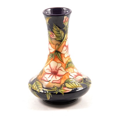 Lot 11 - Sian Leeper for Moorcroft Pottery, a 'Tea Rose' design vase