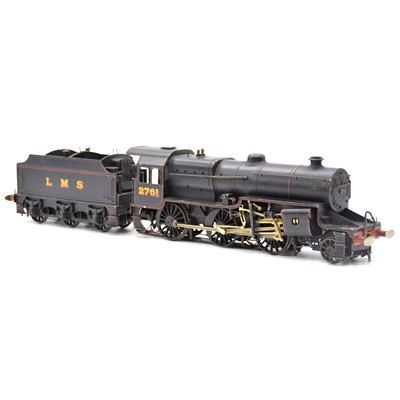 Lot 292 - O gauge finescale scratch-built locomotive and tender, believed to be made by J. S. Beeson