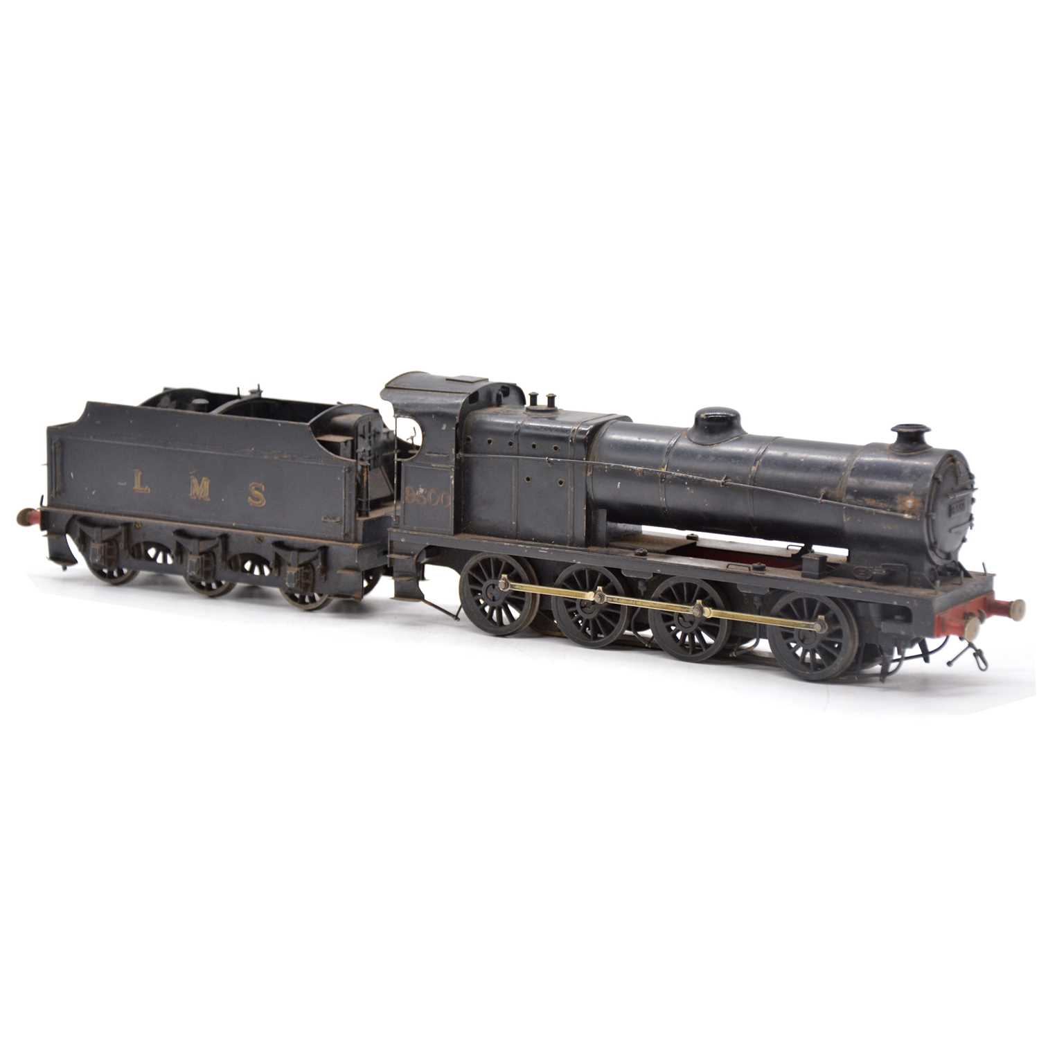 Lot 299 - O gauge finescale scratch-built locomotive and tender, LMS 0-8-0