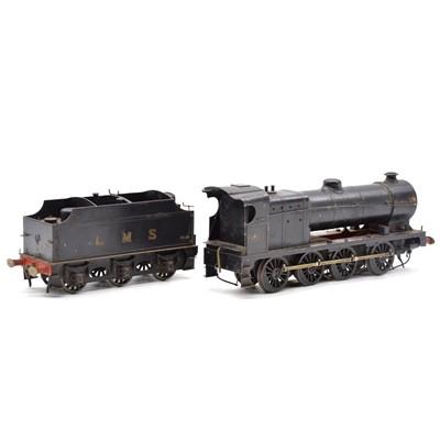 Lot 299 - O gauge finescale scratch-built locomotive and tender, LMS 0-8-0