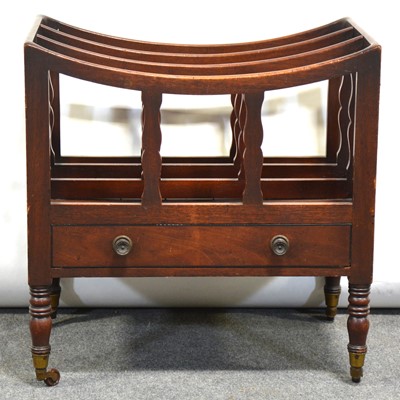 Lot 299 - Mahogany canterbury, George III style