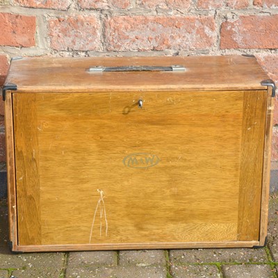 Lot 172 - Moore & Wright engineers tool chest / box, with inner drawers