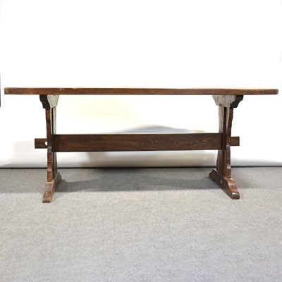 Lot 451 - Elm dining table