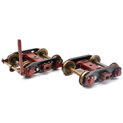 Lot 4 - A pair of 5 inch gauge bogies