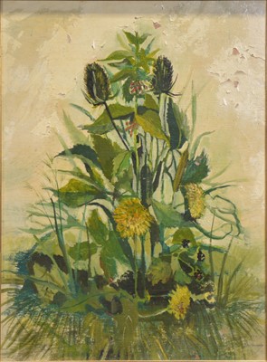 Lot 416 - Peter Newcombe, still life of wild flowers.