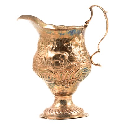 Lot 265 - George III silver cream jug