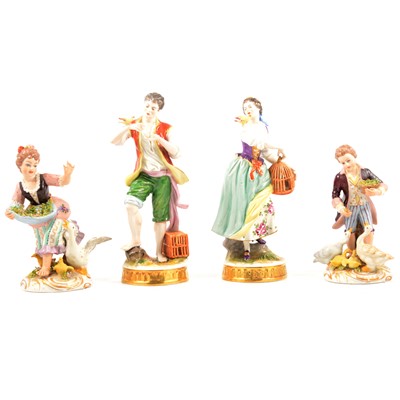 Lot 3 - Collection of eight Germain porcelain figurines