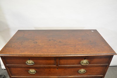 Lot 418 - Georgian oak chest of drawers