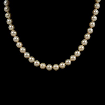 Lot 280 - A cultured pearl necklace.