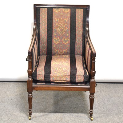 Lot 456 - Victorian mahogany easy chair