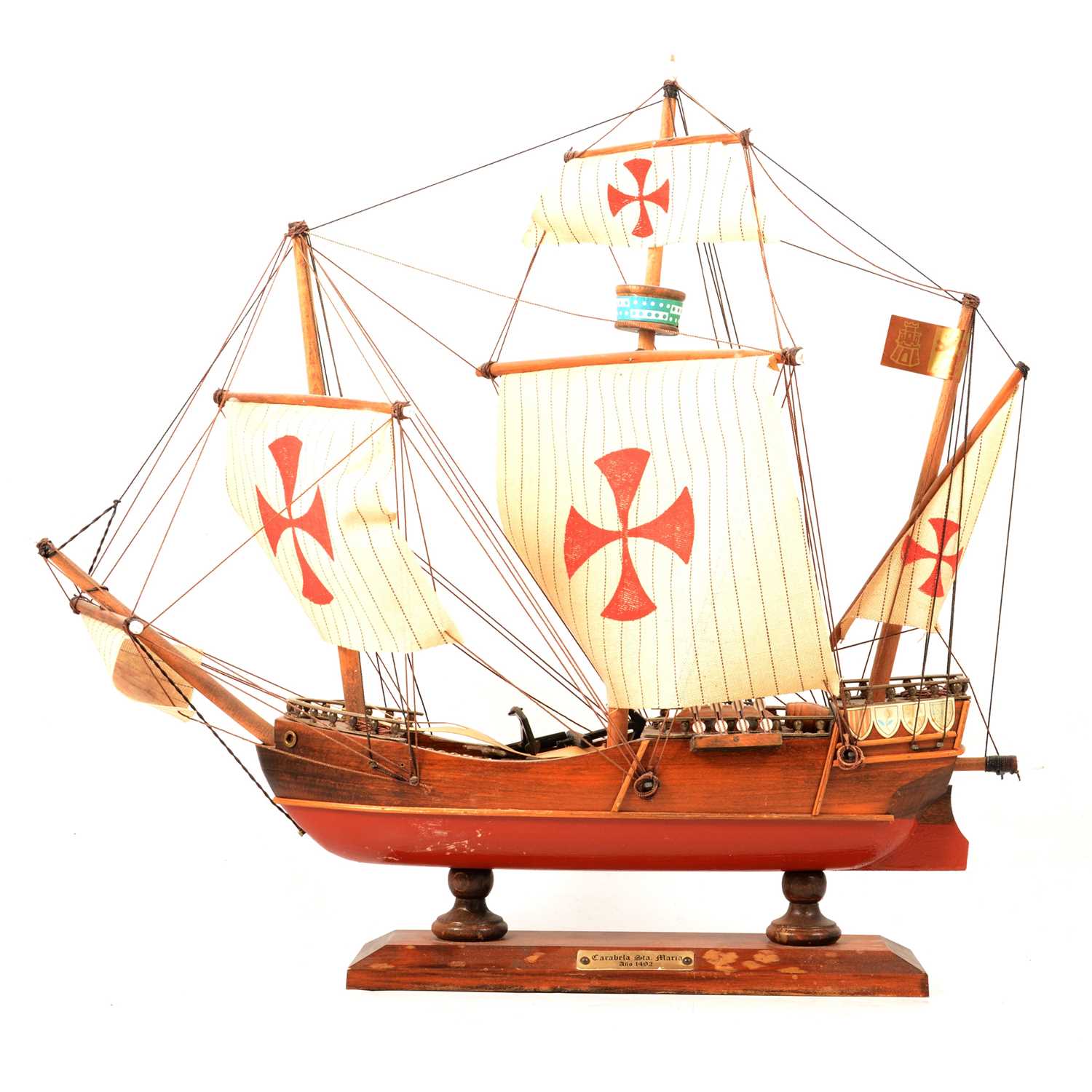 Lot 84 - Nauticalia quarter-size Vernier sextant, Millenium Morse Key, Titanic books and models.