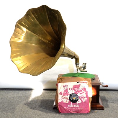 Lot 267 - HMV gramophone, labelled Dale, Forty, Cardiff, etc.