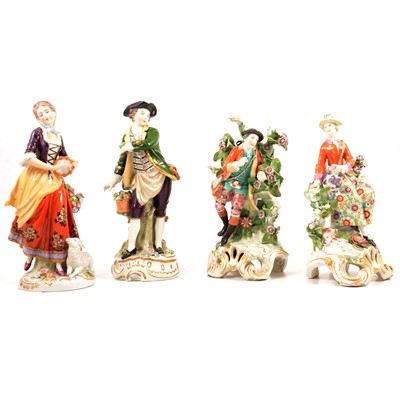 Lot 89 - Eight Continental figurines