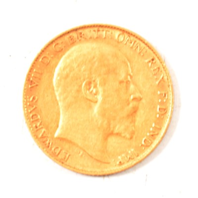 Lot 310 - A Gold Half Sovereign Coin, Edward VII 1903.