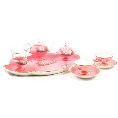 Lot 116 - A Limoges porcelain caberet set by Jean Pouyat