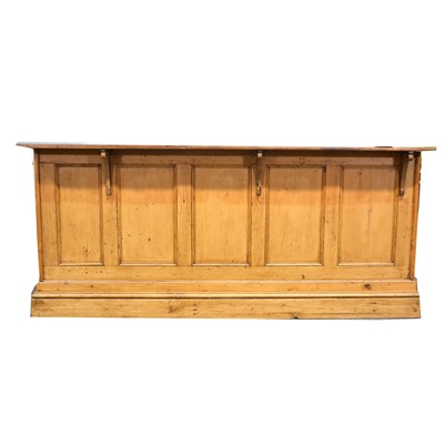 Lot 526 - Mahogany and pine habadashery counter