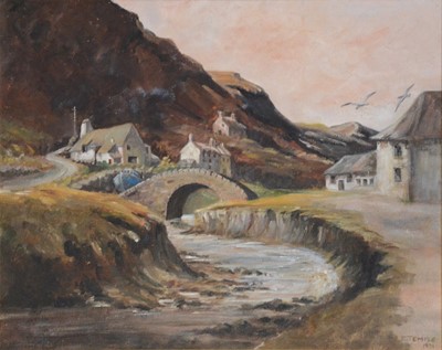 Lot 367 - H G Walmsley, Glencoe, and another oil painting