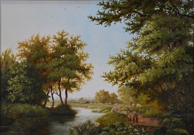 Lot 284 - Daniel Van Der Putten, River at Gayton