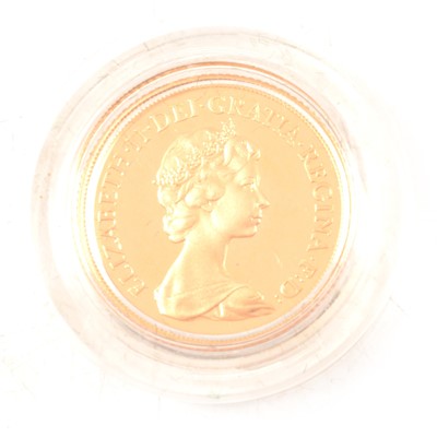 Lot 306 - Gold Proof Sovereign coin, 1980