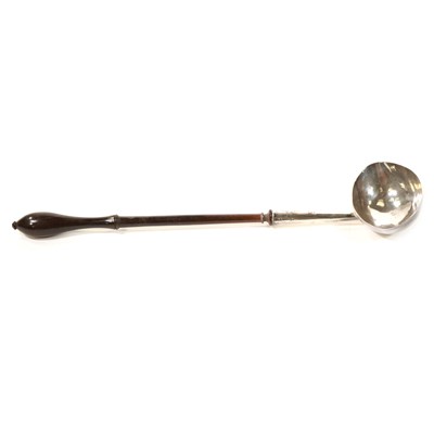 Lot 355 - George II silver ladle