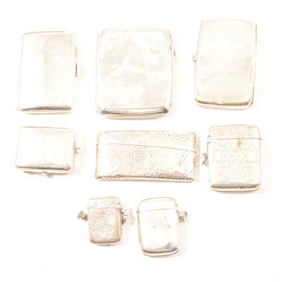 Lot 328 - Small collection of silver cases