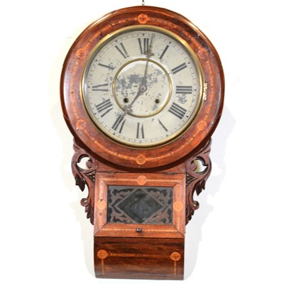 Lot 395 - American wall clock