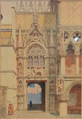 Lot 373 - Lemmo Rossi-Scotti, Venice, a pair of watercolour