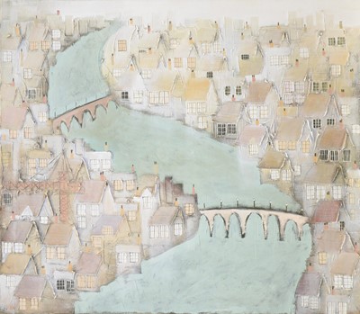 Lot 275 - Tolley(?), Urban river landscape