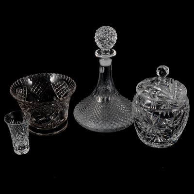 Lot 65 - Two boxes of assorted cut glass and table crystal